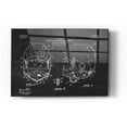 thumbnail image 1 of Epic Art 'Modern Football Helmet Blueprint Chalkboard Patent' Acrylic Glass Wall Art, 12"x16", 1 of 2