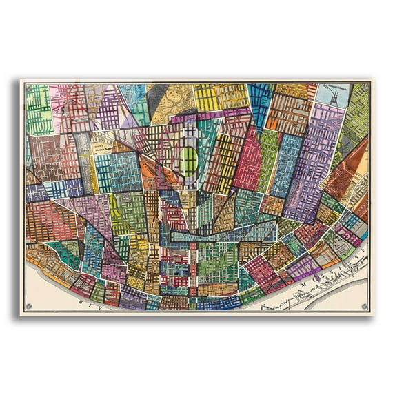 Epic Art 'Modern Map of St. Louis' by Nikki Galapon Acrylic Glass Wall Art, 24"x36"
