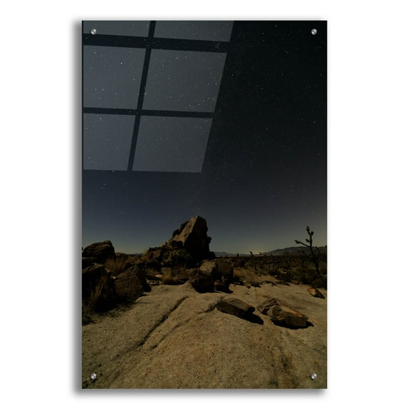 Epic Art ' Mohave at Night 2' by Shawn/Corinne Severn, Acrylic Glass Wall Art, 24"x36"
