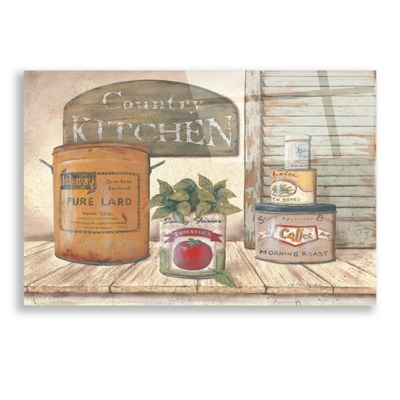 Epic Art 'Mom's Kitchen II' by Pam Britton, Acrylic Glass Wall Art, 24"x16"