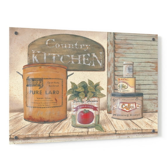 Epic Art 'Mom's Kitchen II' by Pam Britton, Acrylic Glass Wall Art, 36"x24"
