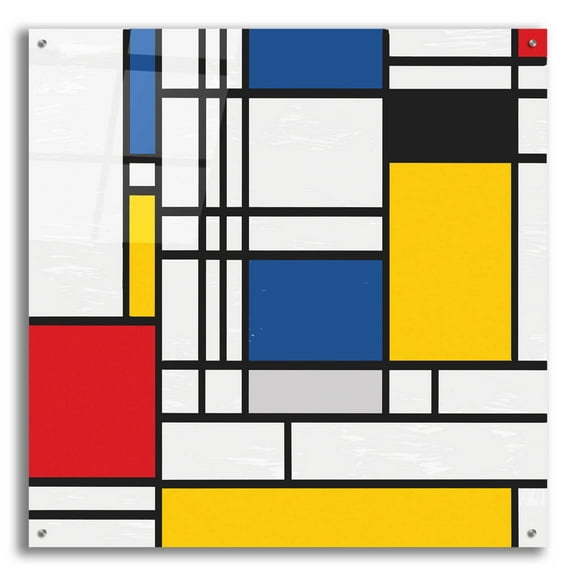 Epic Art 'Mondrian NFT2' by Epic Portfolio, Acrylic Glass Wall Art, 36"x36"