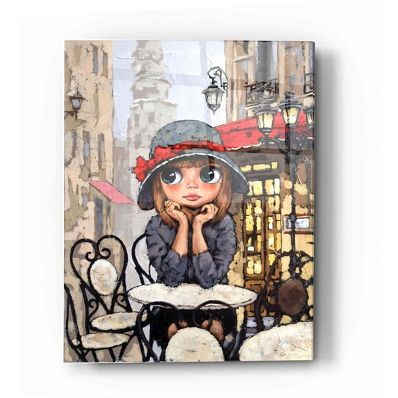 Epic Art 'Morning Coffee' by Alexander Gunin, Acrylic Glass Wall Art, 12"x16"