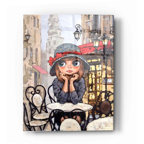 Epic Art 'Morning Coffee' by Alexander Gunin, Acrylic Glass Wall Art, 16"x24"