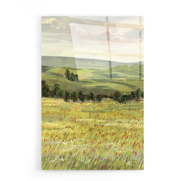 Epic Art 'Morning Meadow I' by Victoria Borges, Acrylic Wall Art, 16"x24"