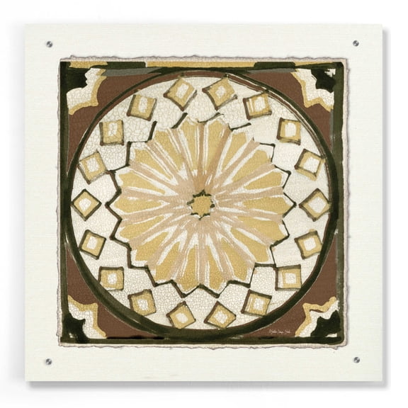 Epic Art 'Moroccan Tile Pattern IV' by Stellar Design Studio, Acrylic Glass Wall Art, 24"x24"