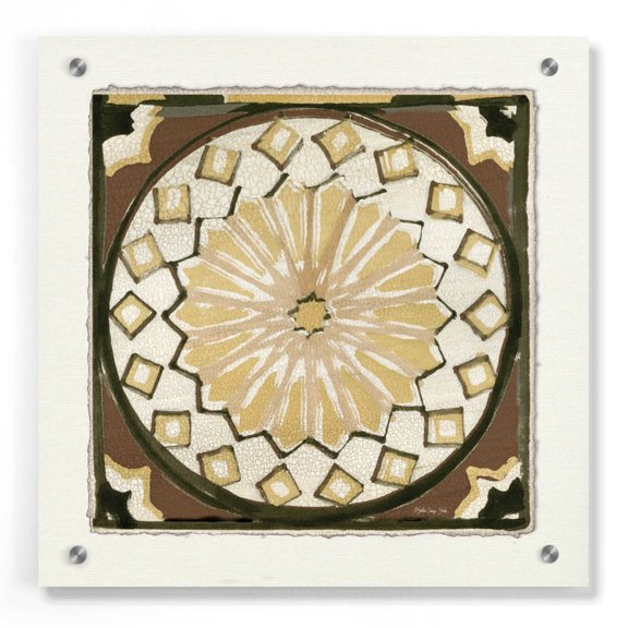 Epic Art 'Moroccan Tile Pattern IV' by Stellar Design Studio, Acrylic Glass Wall Art, 36"x36"
