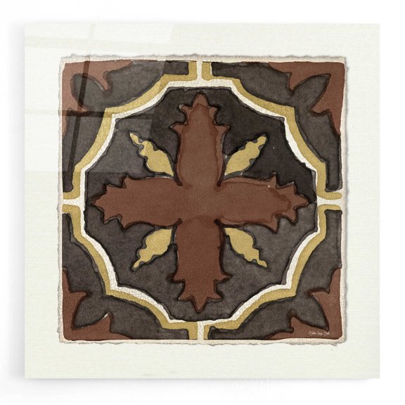 Epic Art 'Moroccan Tile Pattern V' by Stellar Design Studio, Acrylic Glass Wall Art, 12"x12"