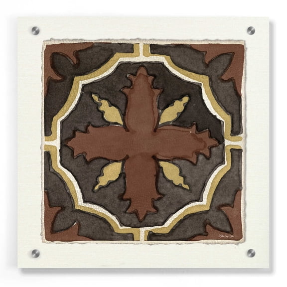 Epic Art 'Moroccan Tile Pattern V' by Stellar Design Studio, Acrylic Glass Wall Art, 36"x36"