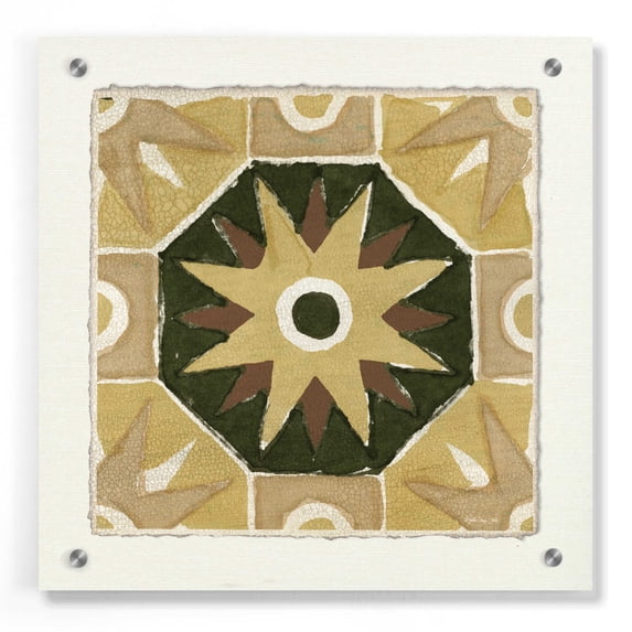 Epic Art 'Moroccan Tile Pattern VI' by Stellar Design Studio, Acrylic Glass Wall Art, 36"x36"