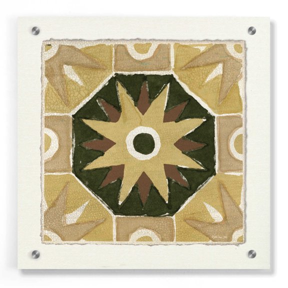 Epic Art 'Moroccan Tile Pattern VI' by Stellar Design Studio, Acrylic Glass Wall Art, 36"x36"