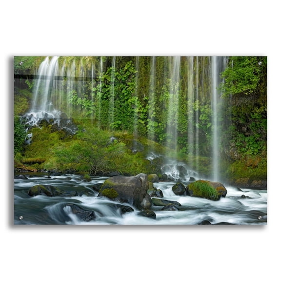 Epic Art 'Mossbrae Falls' by Mike Jones, Acrylic Glass Wall Art, 36"x24"