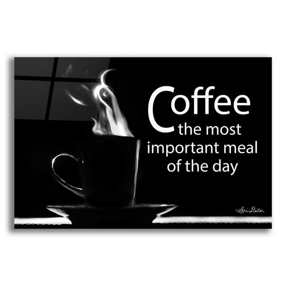 Epic Art 'Most Important Meal' by Lori Deiter Acrylic Glass Wall Art, 16"x12"