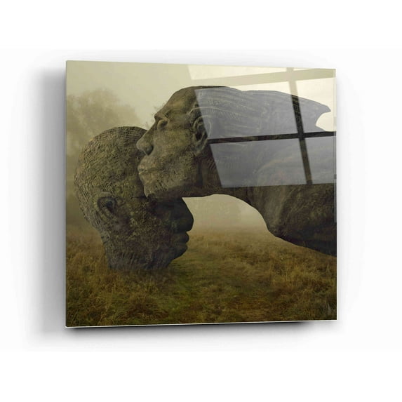 Epic Art 'Mother's Kiss' by Dariusz Klimczak, Acrylic Glass Wall Art, 12"x12"
