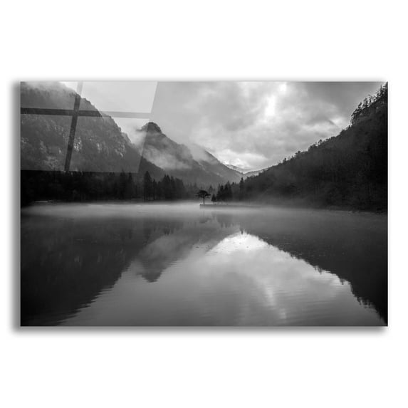 Epic Art 'Mountain Lake' by Design Fabrikken, Acrylic Glass Wall Art, 24"x16"