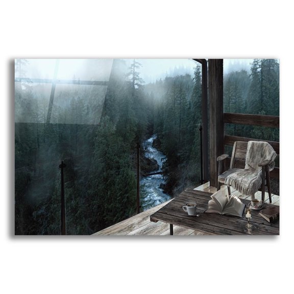 Epic Art 'Mountain Peace' by Murray Henderson Fine Art, Acrylic Glass Wall Art, 16"x12"