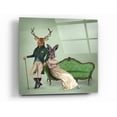 thumbnail image 1 of Epic Art 'Mr Deer and Mrs Rabbit' by Fab Funky Acrylic Glass Wall Art, 24"x24", 1 of 3