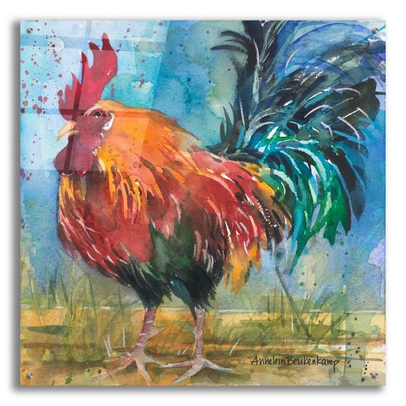 Epic Art 'My Turf' by Annelein Beukenkamp Acrylic Glass Wall Art, 36" x 36"