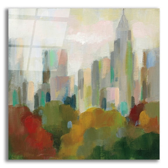 Epic Art 'NYC Central Park II' by Silvia Vassileva, Acrylic Glass Wall Art, 12"x12"