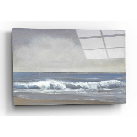 Epic Art 'Neutral Shoreline II' by Tim O'Toole, Acrylic Glass Wall Art, 24"x16"