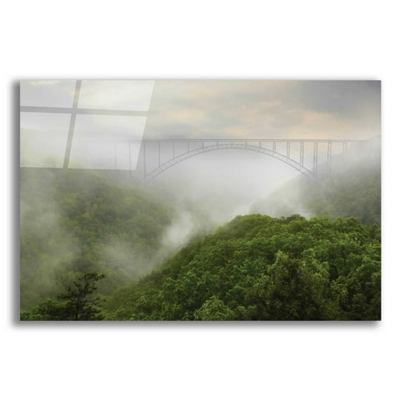 Epic Art 'New River Gorge Bridge' by Lori Deiter, Acrylic Glass Wall Art, 16"x12"