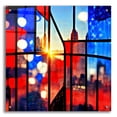 thumbnail image 1 of Epic Art 'New York 6' by Ray Heere, Acrylic Glass Wall Art, 24"x24", 1 of 8