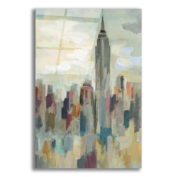 Epic Art 'New York Impression' by Silvia Vassileva, Acrylic Glass Wall Art, 12"x16"