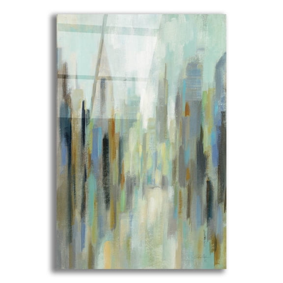 Epic Art 'New York Morning I' by Silvia Vassileva, Acrylic Glass Wall Art, 12"x16"