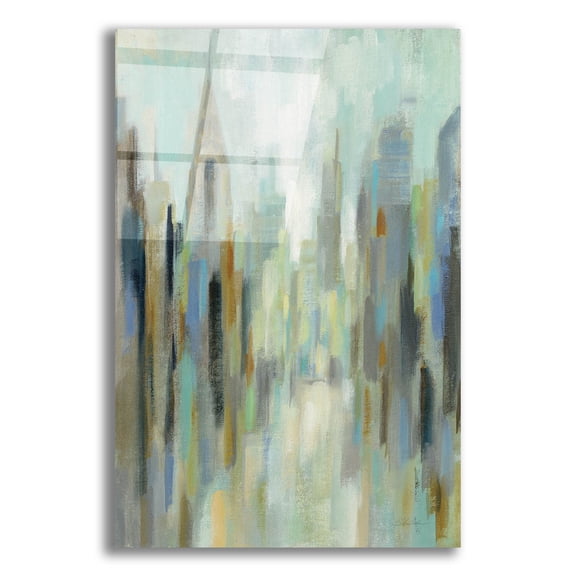 Epic Art 'New York Morning I' by Silvia Vassileva, Acrylic Glass Wall Art, 16"x24"