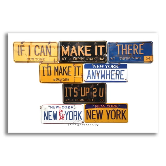 Epic Art 'New York NY' by Gregory Constantine, Acrylic Glass Wall Art, 16"x12"
