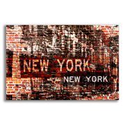 Epic Art 'New York Urban' by Irena Orlov, Acrylic Glass Wall Art, 24"x16"