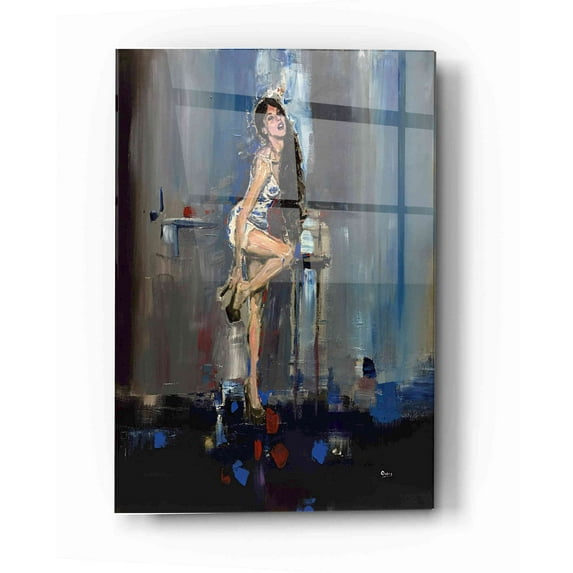 Epic Art 'Nicki' by Oscar Alvarez Pardo, Acrylic Glass Wall Art, 16"x24"