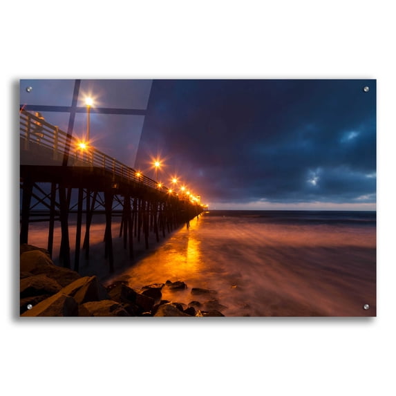 Epic Art 'Night Side' by Chris Moyer, Acrylic Glass Wall Art, 36"x24"