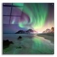 thumbnail image 1 of Epic Art 'Northern Lights In The Lofoten Islands Norway 5' by Epic Portfolio, Acrylic Glass Wall Art, 36"x36", 1 of 8