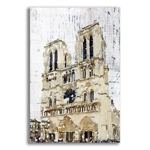 Epic Art 'Notre Dame De Paris' by Irena Orlov, Acrylic Glass Wall Art, 16"x24"