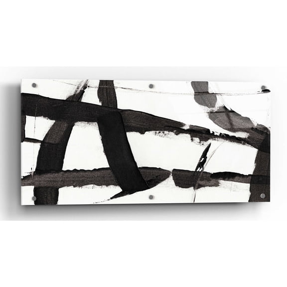 Epic Art 'Obsidian Harmony II' by Tim O'Toole, Acrylic Glass Wall Art, 24"x12"