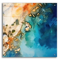 Epic Art 'Ocean Coastline 2 of 4' by Cameron Gray, Acrylic Glass Wall Art, 24"x24"