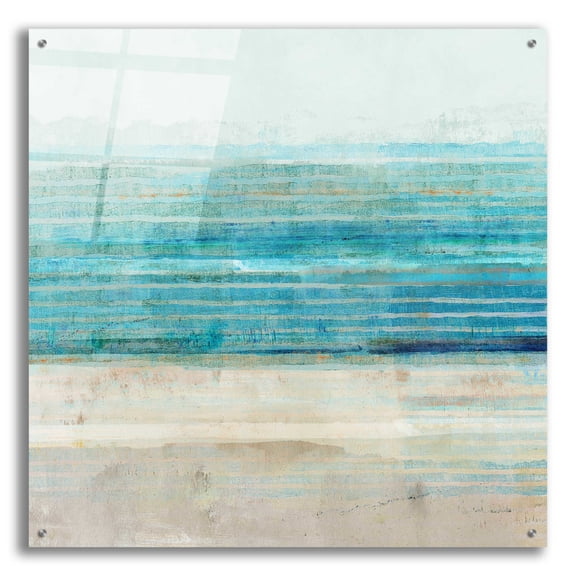 Epic Art 'Ocean Daydream III' by Flora Kouta Acrylic Glass Wall Art, 36"x36"
