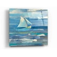 thumbnail image 1 of Epic Art 'Ocean Sail V.2 Sq' by Albena Hristova, Acrylic Glass Wall Art, 12"x12", 1 of 2