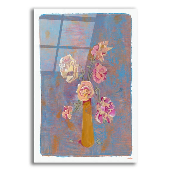 Epic Art 'Old Fashioned Roses' by Maria Pietri, Acrylic Glass Wall Art, 16"x24"