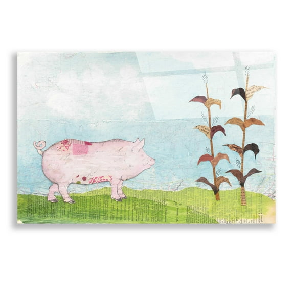 Epic Art 'On the Farm III' by Courtney Prahl, Acrylic Glass Wall Art, 24"x16"