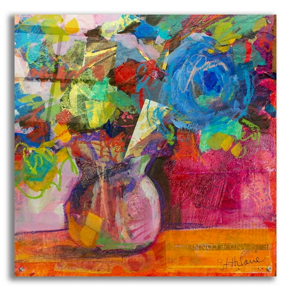 Epic Art 'Only In Dreams 4' by St. Hilaire Elizabeth, Acrylic Glass Wall Art, 36"x36"