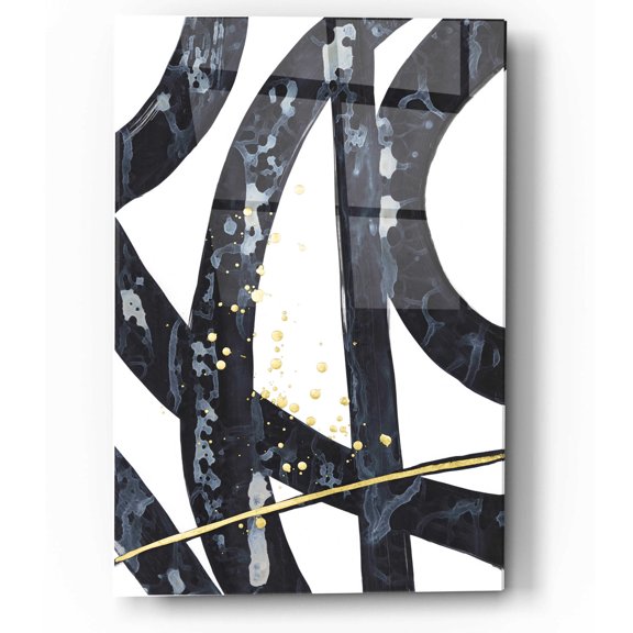 Epic Art 'Onyx Tracery I' by Renee W Stramel, Acrylic Glass Wall Art, 12"x16"