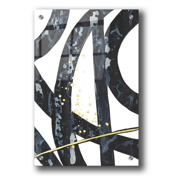 Epic Art 'Onyx Tracery I' by Renee W Stramel, Acrylic Glass Wall Art, 24"x36"