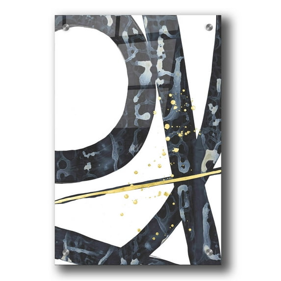 Epic Art 'Onyx Tracery II' by Renee W Stramel, Acrylic Glass Wall Art, 24"x36"