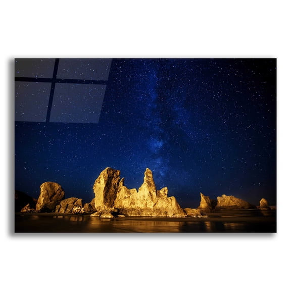 Epic Art 'Oregon Nights' by Darren White, Acrylic Glass Wall Art, 16"x12"