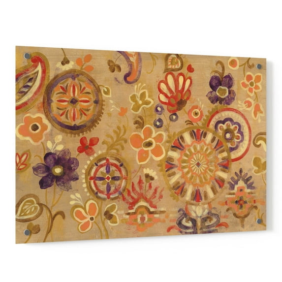 Epic Art 'Oriental Screen' by Silvia Vassileva, Acrylic Glass Wall Art, 36"x24"