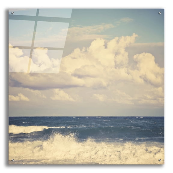 Epic Art ' Out to Sea' by Irene Suchocki, Acrylic Glass Wall Art, 36"x36"