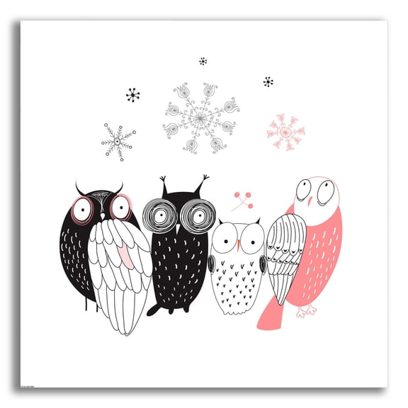 Epic Art 'Owl IV' by GraphINC, Acrylic Glass Wall Art, 12"x12"