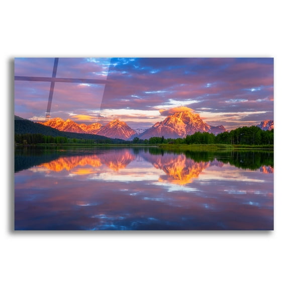Epic Art 'Oxbow Magic' by Darren White, Acrylic Glass Wall Art, 24"x16"